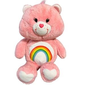21" Care Bears Cheer Bear Pink Rainbow - Plush and Cuddly